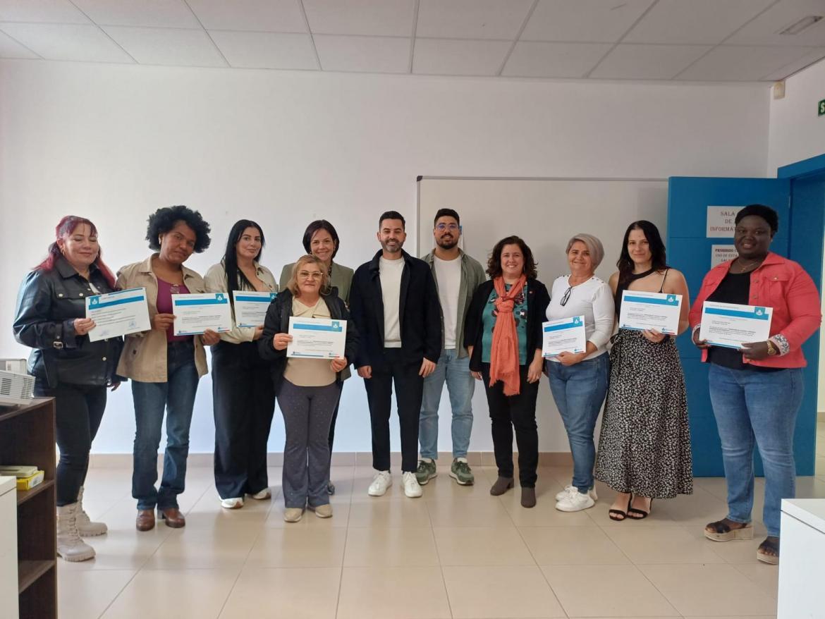 Momento de la entrega de diplomas