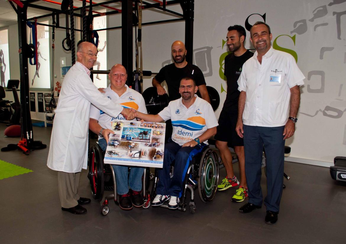 El Club Ademi Tenerife visita el Hospital de San Juan de Dios en agradecimiento a su estrecha colaboración   
