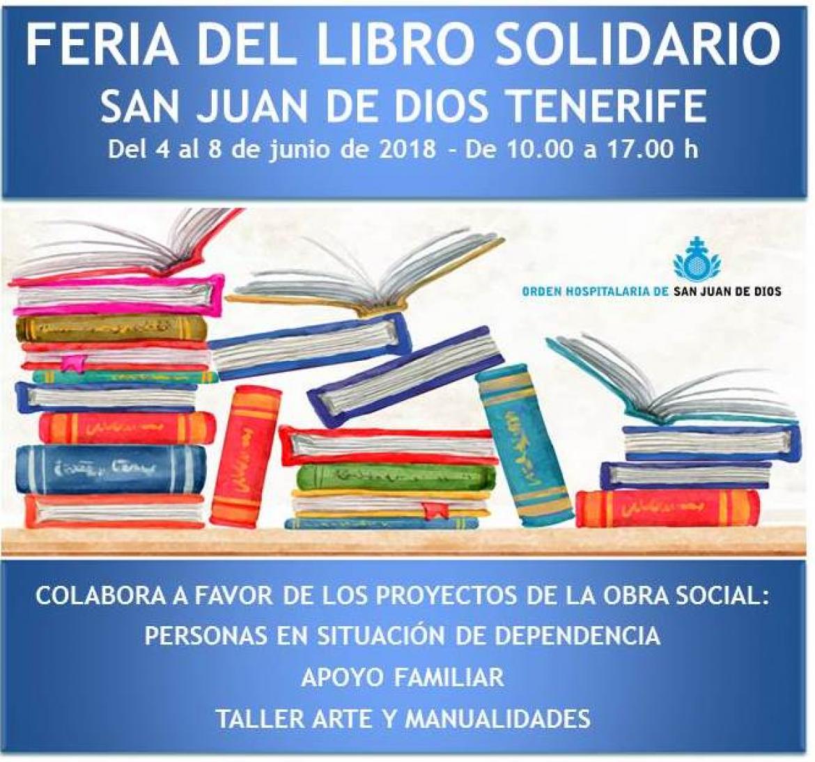 El Hospital San Juan de Dios de Tenerife organiza su primera Feria del Libro Solidario