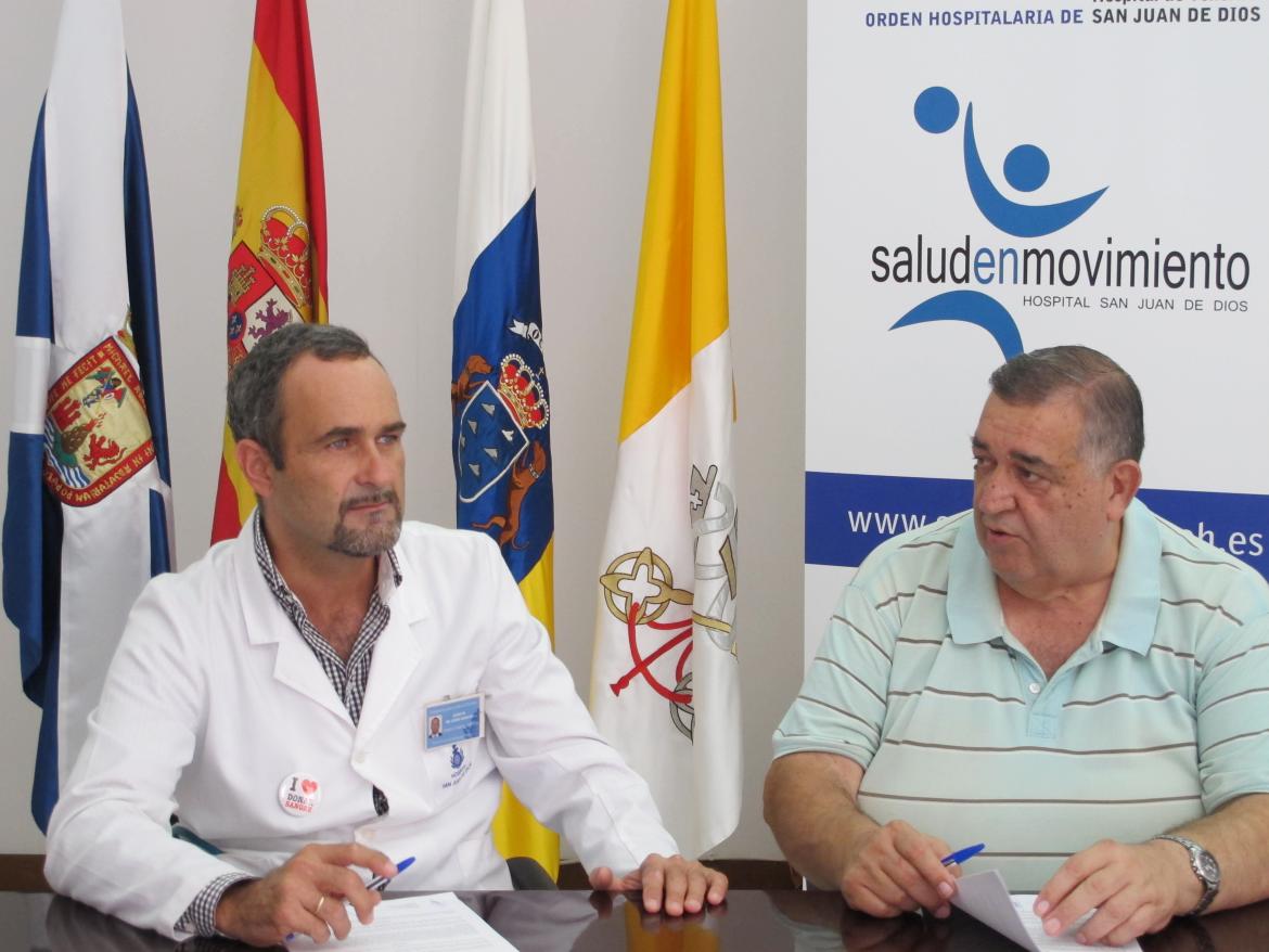 Convenio de colaboración entre el hospital San Juan de Dios y el Club Baloncesto Tenerife Isla Única