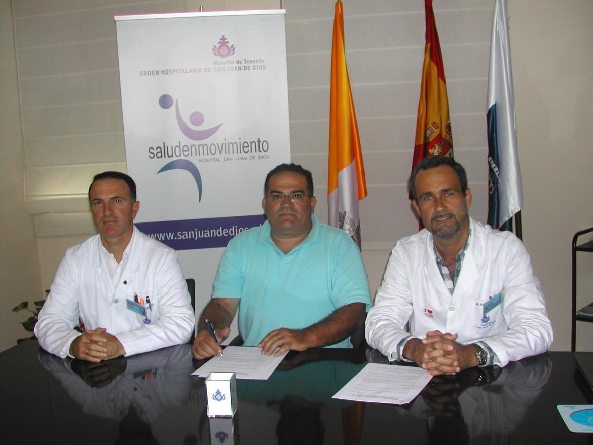El Hospital San Juan de Dios renueva el convenio con el CV Aguere por cuarto año consecutivo 