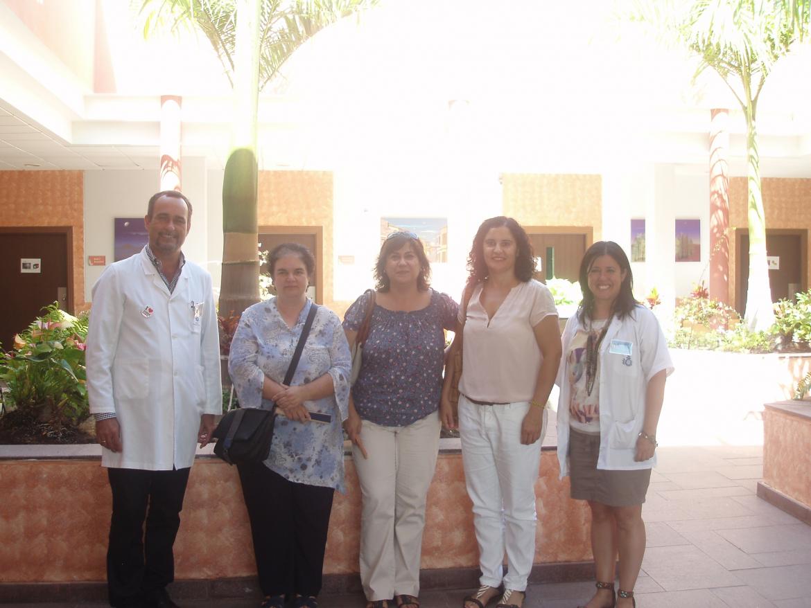 Visita de la consejera de Asuntos Sociales y Sanidad de La Palma, Jovita Monterrey, al Centro Psicopedagógico